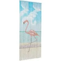 vidaXL Insektenschutz-Vorhang Insektentürvorhang Mehrfarbig 200 x 90 cm Bambus, (1-St)