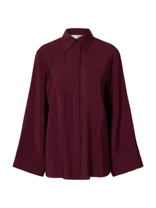 selected men - Bluse - Slfteresa violet - Gr. - 36