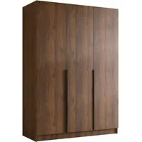 MIRJAN24 Kleiderschrank Calia I (mit drei Drehtüren) Kleiderstange, Metallgriffe