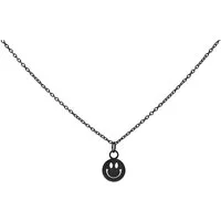 Wildcat Kette mit Anhänger Little Smiley Kette - Schwarz, Chirurgenstahl 316L - wasserfest, langlebig, hautverträglich