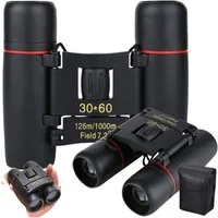 VERK GROUP Fernglas 30×60 Compact Tourist Survival – Kompakt für Tag & Nacht Fernglas
