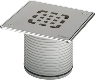 Viega Aufsatz 4934.6 in 150x150mm Kunststoff grau 555467