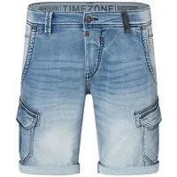 TIMEZONE Jeansshorts Slim Fit Cargo elegant mit Seitentaschen und Umschlag Slim StanleyTZ Short