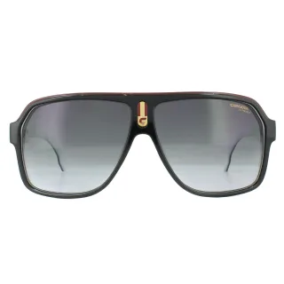 Carrera Aviator Unisex Sonnenbrille Schwarz Weiß Dunkel Grau Gradient