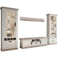 Home affaire Wohnwand Florenz, (Set, 4-St), im romatischen Landhauslook