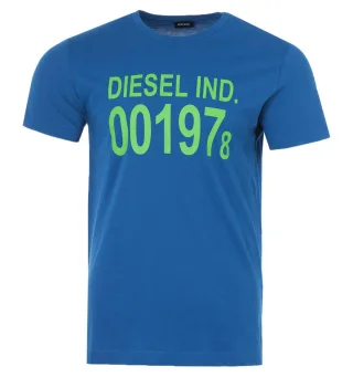 Herren Diesel T-DIEGO T-Shirt in Blau