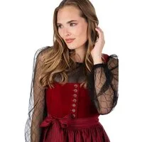 MarJo Dirndl Samt Dirndl 2tlg. - NUSSDORF - kirsche