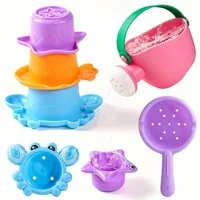 CLTYQ Badespielzeug Badezimmer-Spielzeug für Kinder, Wasser-Spielzeug, (5-tlg), Kinderpool-Spielzeug, geeignet für Kinder ab 3 Jahren