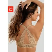 LASCANA Schalen-BH Premium Dessous mit Spitzenrücken und Vorderverschluss, Sommer, Neckholder