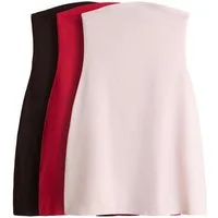 The Set Bandeaukleid The Set Bandeau-Minikleider aus Jersey, 3er-Pack (3-tlg)