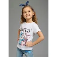 KIDSWORLD T-Shirt STITCH: perfect match - Disney Shirt Kurzarm, mit Rundhalsausschnitt, bedruckt, aus Baumwolle
