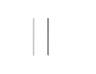 emco Einbau-Set prime Slim Halbeinbau Glas weiss matt,949700047 949700047