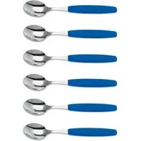 GIESSER Bestecklöffel Besteck Gabel, Teelöffel, Löffel, Kuchengabel (6 Stück), schönes Design, langlebig, kombinierbar, spülmaschinenfest
