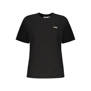 Fila Schwarzes Baumwoll-T-Shirt für Frauen