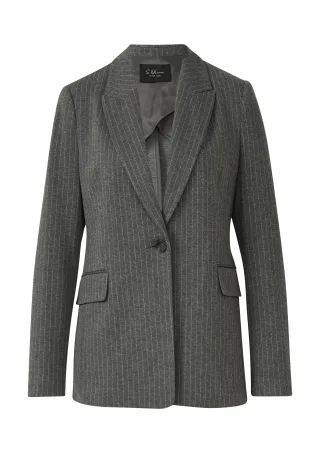 s.Oliver BLACK LABEL - Indoor-Blazer grau - Gr. - 44