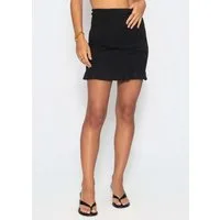 SASSYCLASSY Minirock Smok-Rock für Damen Elastischer Minirock mit High-Waist Sitz und anliegender Passform