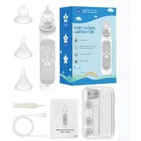 feinlux Nasensauger Nasal Aspirator, Baby Nasensauger, Packung, Ebene der Bildschirmanzeige, Wiederaufladbar Mit Musikfunktion, Mit 3 Stufen Der Saugkraft Und 3 Spitzengrößen, Wasserdichte