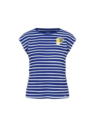 Marc Cain Additions - Ringelshirt mit Zitronen-Applikation - Gr. - 38