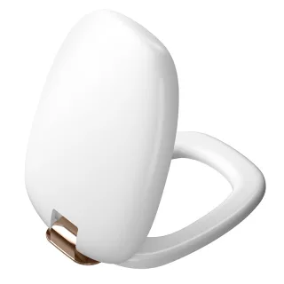 VitrA Plural WC-Sitz mit Absenkautomatik Duroplast Edelweiß/Kupfer,126-401-029 126-401-029