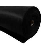 maDDma Stoff Bastelfilz waschbar Meterware Filz ab 1m x 90cm x 3mm Dekofilz, schwarz