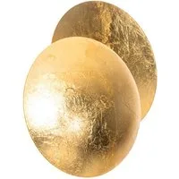 Qazqa Wandleuchte Sunrise, ohne Leuchtmittel, Warmweiß, QAZQA Wand­leuchte, g9, Gold, Stahl, Modern