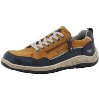 Mustang Shoes Benedetto Sneaker Halbschuh, Schnürschuh, Freizeitschuh mit markantem Kontrastbesatz