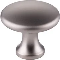 SO-TECH® Möbelknopf Schrankknopf DENISE Ø 29 mm Höhe 25 mm (1-St), Zinkdruckguss, Edelstahloptik matt, inkl. Befestigungsschrau
