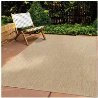 TaraCarpet Teppich Tara Carpet Columbia Meliert In & Outdoor auch für die Küche, rechteckig, Höhe: 5 mm, Balkon Terrasse Wintergarten natur meliert Esszimmer 67x180