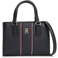 Tommy Hilfiger Tragetasche TH DAILY MINI TOTE CORP, Damen Umhängetasche, Schultertasche, Handtasche mit farbigen Streifen