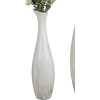 formano Dekovase MARMOR, Höhe: 40cm, Farbe: Creme, Motiv: Marmor