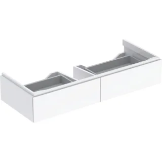 Geberit Xeno2 Unterschrank f. Waschtisch m. B:120cm m. 2 Schubladen, 117,4x22x46,2cm, weiß, 50051701 500517011