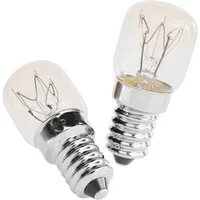 greate. Spezialleuchtmittel 2x E14 Backofenlampe 25W 300 Grad hitzebeständig - Backofen Glühbirne, 2 St.