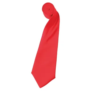 Premier - "Colours" Krawatte für Herren/Damen Unisex (Erdbeer Rot)