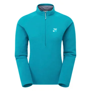 Damen Fleece-Pullover mit halbem Reißverschluss und warmem Kragen für Outdoor-Wanderungen