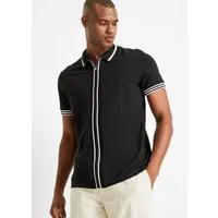 bonprix Poloshirt Kurzarm, mit Reißverschluss, aus reiner Baumwolle