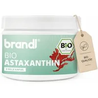 Brandl Nutrition Astaxanthin hochdosiert Bio Kapseln mit Antioxidantien - 8mg je Kapsel Kapseln, 90 St., Ohne Zusatzstoffe, abgefüllt in Deutschland, Premium-Qualität