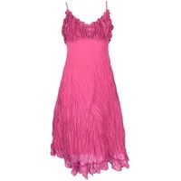 Guru-Shop Midikleid Boho Sommerkleid, luftiges Krinkelkleid,.. alternative Bekleidung
