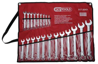 KS Tools Ringmaulschlüssel-Satz, abgewinkelt, 21-tlg 6-32mm - 517.0043