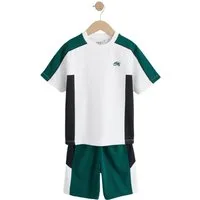 Next T-Shirt & Shorts T-Shirt und Shorts mit Blockfarben im Set (2-tlg)