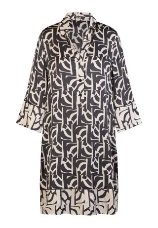Marc Aurel - Kleid mit grafischem Print black varied - Gr. - 34