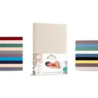 livessa Spannbettlaken Jersey Spannbettlaken Bettlaken Baumwolle weich Rundumgummi, Jersey, Gummizug: Rundumgummizug, In 9 Größen und vielen Farben erhältlich aus 100% Baumwolle