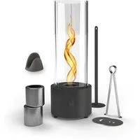 Monster24 Echtfeuer-Dekokamin Bio-Ethanol Tischkamin mit Tornado-Flamme für Indoor & Outdoor