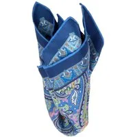 BGENTS Einstecktuch Handrolliertes Einstecktuch aus Seiden-Twill mit Paisley-Muster, Besondere Farbbrillanz