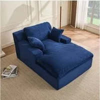 LITBIRD Chaiselongue 160 cm Loungesofa, Boneless Bodensofa & Schlafsofa mit Schlaffunktion, 1 Teile, Platzsparendes Cloud Sofa mit Armlehnen für Wohnzimmer
