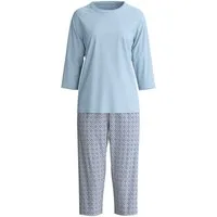 CALIDA Capri-Pyjama Cotton Special Damen (2 tlg) aus 100% Baumwolle, atmungsaktiv und klimaregulierend