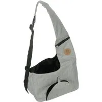 Flamingo Tiertransporttasche Fronttasche Kanga grau