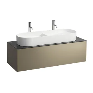 LAUFEN Waschtischunterschrank SONAR f.WT H812348/9 1 Schubl 1175x455 Ausschn mi Titan&Nero Marquina, H4054710341421