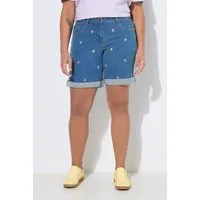 Angel of Style 5-Pocket-Jeans Jeansshorts gerade 5-Pocket Stick-Blüten