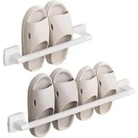 Jumpeak Schuhregal Schuhregal ohne Bohren,Aluminium,platzsparend,10kg,3 Größen, handtuchhalter ohne bohren schwarz, Handtuchhalter & Ablage ohne Bohren,stabil,rostfrei,2 Farben