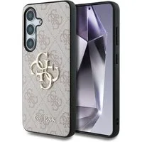 Guess Handyhülle Galaxy S25 Plus Kunstleder rosa Logo goldfarben 6,7 Zoll, Kantenschutz